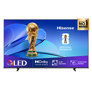Hisense E7Q, 55'', 4K UHD, QLED, melna - Televizors 55E7Q