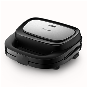 Philips 5000 Series, 750 Вт, черный/серый - Контактный тостер HD2350/80