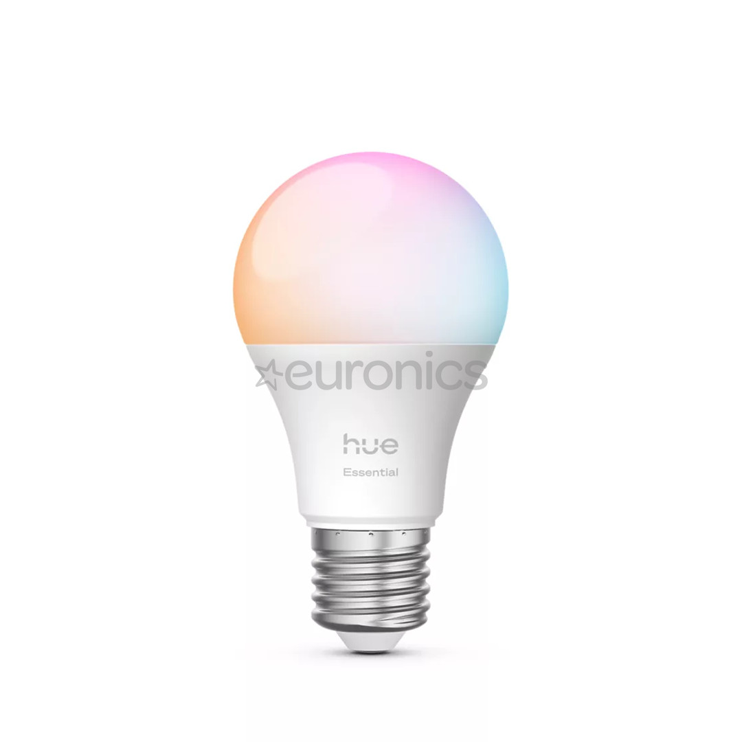 Philips Hue Essential Starter Kit, A60 + Hue Bridge, Full Color, E27, 3 pc, white - Smart light