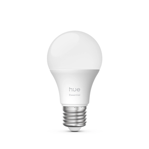 Philips Hue Essential Starter Kit, A60 + Hue Bridge, Full Color, E27, 3 gab., balta - Viedā spuldze