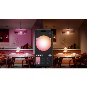 Philips Hue Essential Starter Kit, A60 + Hue Bridge, Full Color, E27, 3 gab., balta - Viedā spuldze
