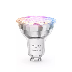 Philips Hue Essential Spot, Full Color, GU10, 3 gab., balta - Viedā spuldze