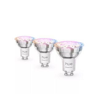 Philips Hue Essential Spot, Full Color, GU10, 3 pc, white - Smart light 929004235704