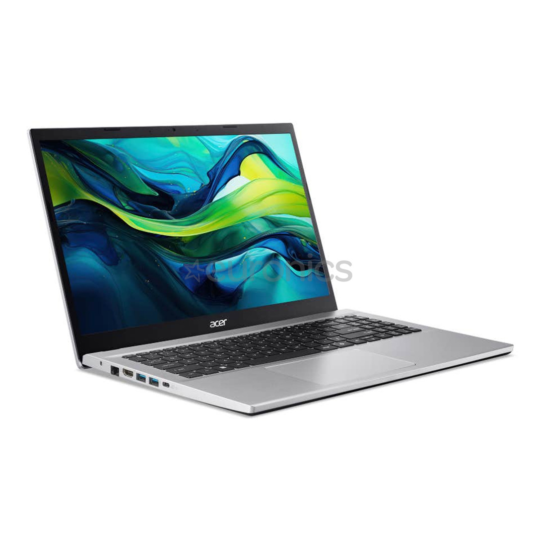 Acer Aspire Go 15, 15,6'', Ryzen 7, 32 GB, 1 TB, ENG, sudraba - Portatīvais dators