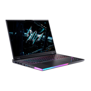 Acer Predator Helios 18 AI, 18'', WQUXGA, Mini-LED, 120 Hz, Ultra 9, 64 GB, 2 TB, RTX 5090, ENG, melna - Portatīvais dators