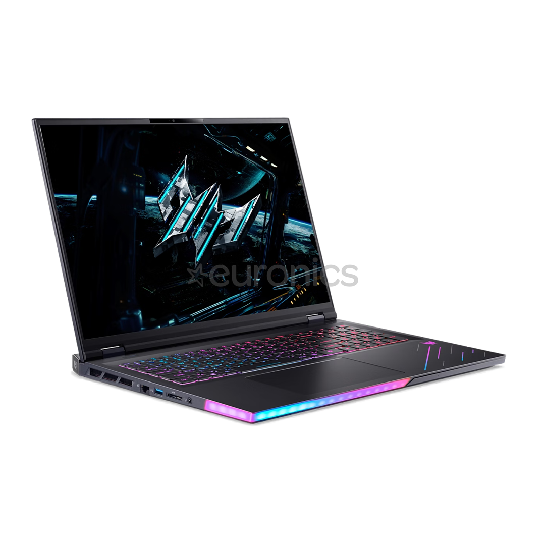 Acer Predator Helios 18 AI, 18'', WQUXGA, Mini-LED, 120 Hz, Ultra 9, 64 GB, 2 TB, RTX 5090, ENG, melna - Portatīvais dators