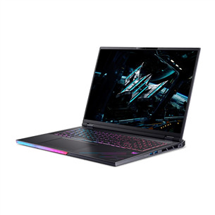 Acer Predator Helios 18 AI, 18'', WQUXGA, Mini-LED, 120 Hz, Ultra 9, 64 GB, 2 TB, RTX 5090, ENG, melna - Portatīvais dators