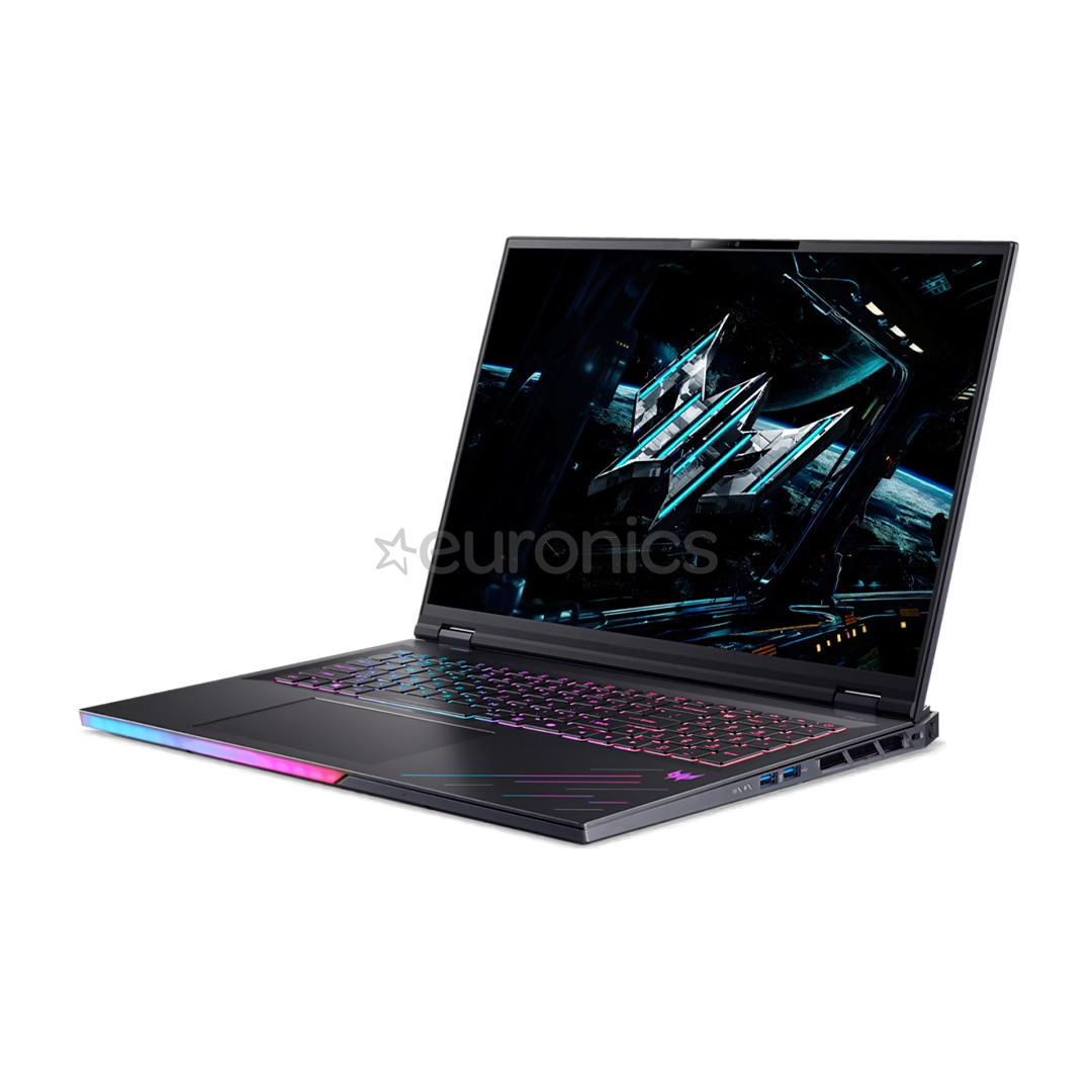 Acer Predator Helios 18 AI, 18'', WQUXGA, Mini-LED, 120 Hz, Ultra 9, 64 GB, 2 TB, RTX 5090, ENG, melna - Portatīvais dators