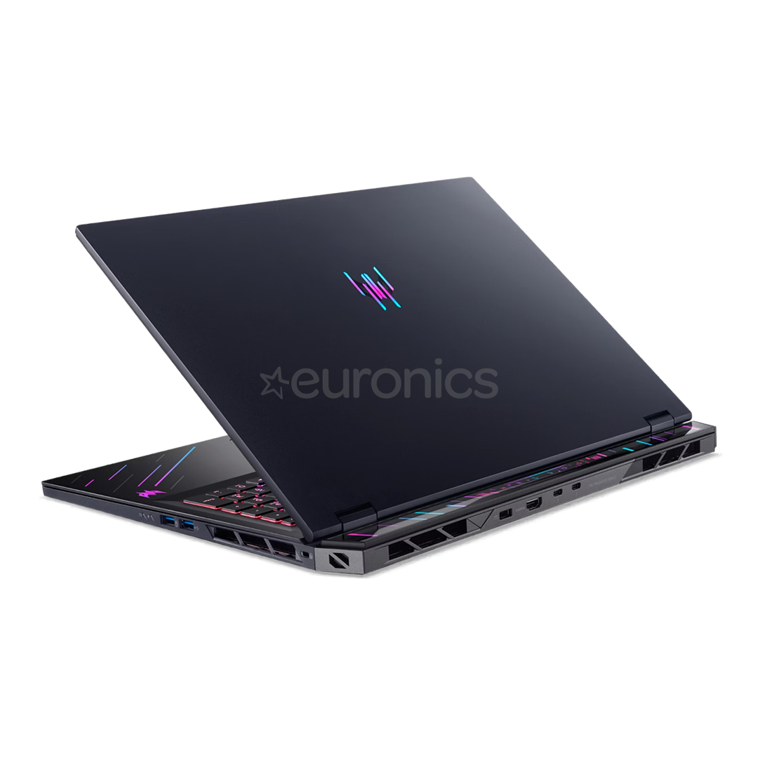 Acer Predator Helios 18 AI, 18'', WQUXGA, Mini-LED, 120 Hz, Ultra 9, 64 GB, 2 TB, RTX 5090, ENG, melna - Portatīvais dators
