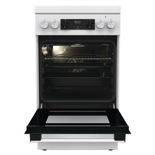 Gorenje, 62 л, ширина 50 см, белый - Газовая плита с электрической духовкой