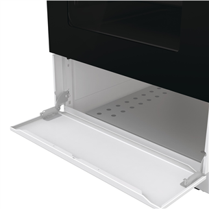 Gorenje, 62 L, platums 50 cm, balta - Elektriskā plīts ar gāzes virsmu