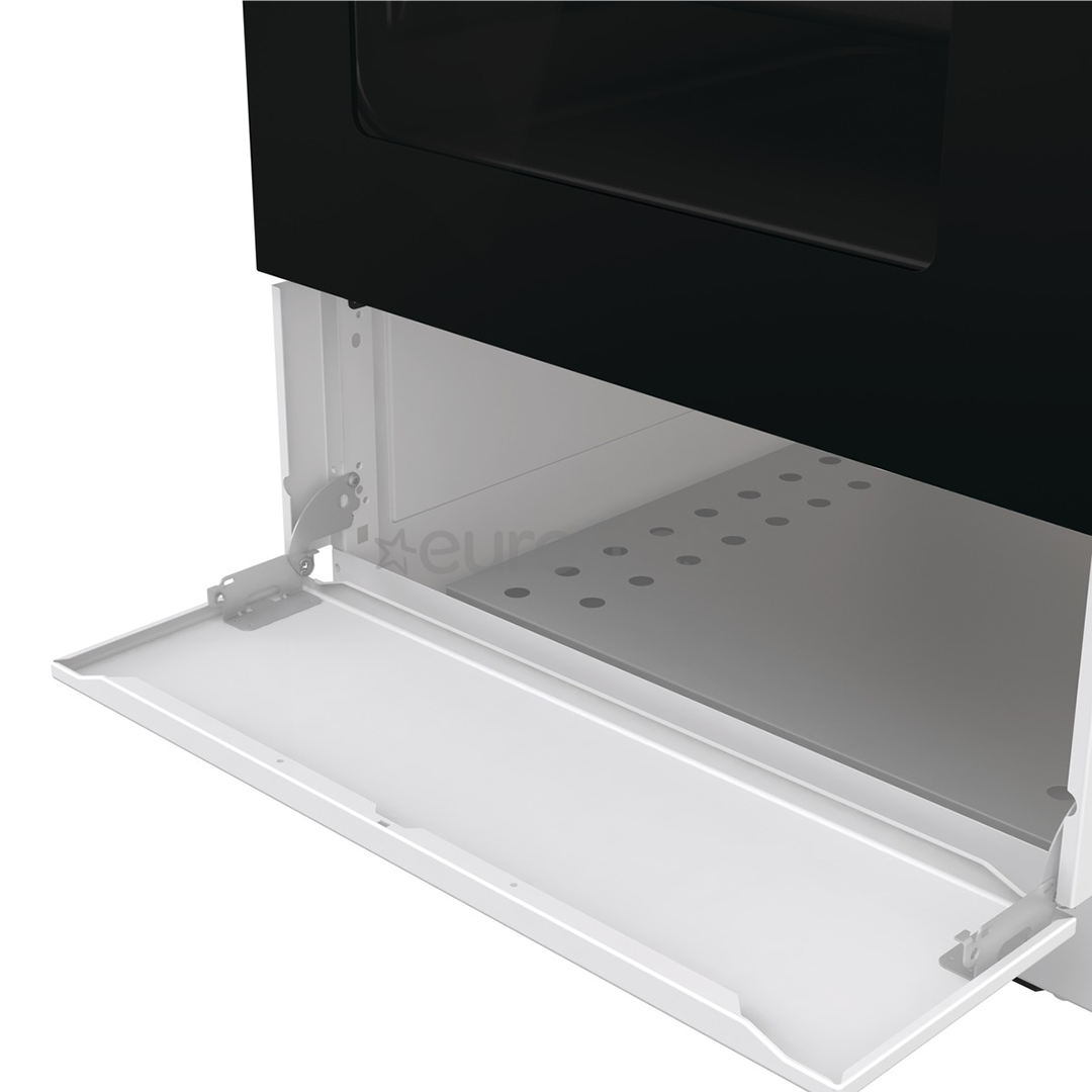 Gorenje, 62 L, platums 50 cm, balta - Elektriskā plīts ar gāzes virsmu