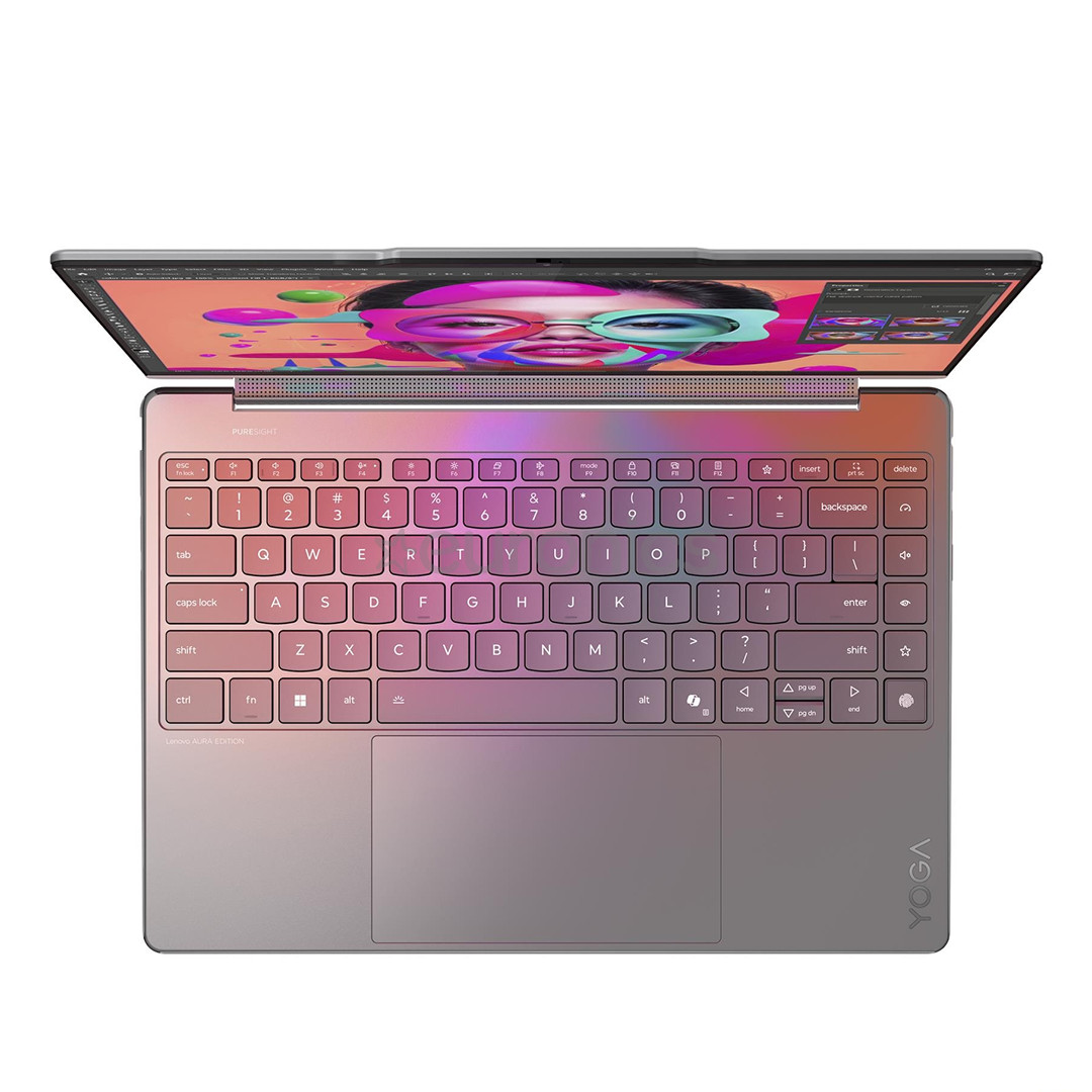 Lenovo Yoga 9 2-in-1 Gen 10 Aura Edition, 14'', WQXGA+, OLED, 120 Hz, Ultra 7, 32 GB, 1 TB, W11P, ENG, pelēka - Portatīvais dators