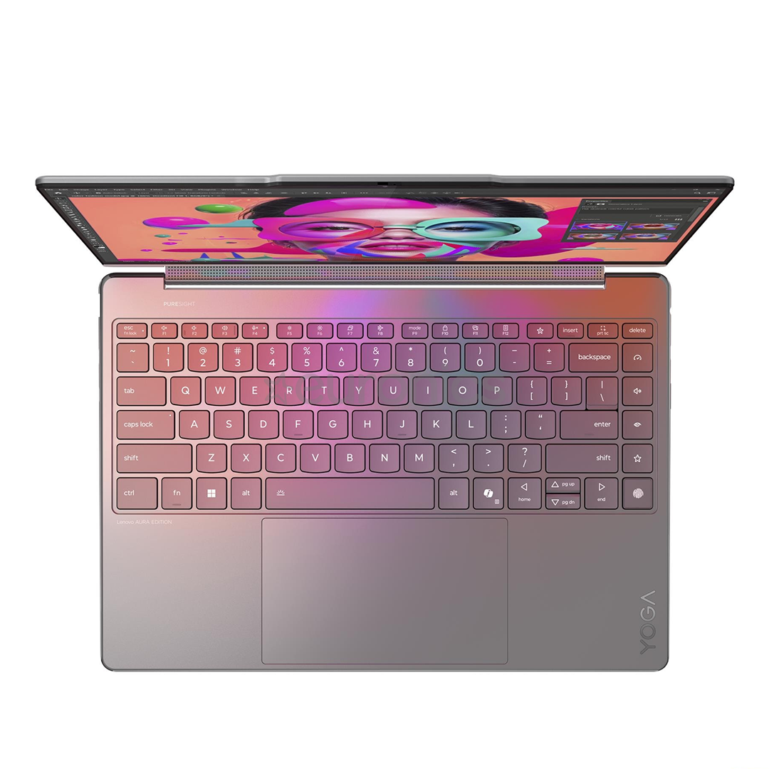 Lenovo Yoga 9 2-in-1 Gen 10 Aura Edition, 14'', WQXGA+, OLED, 120 Hz, Ultra 7, 32 GB, 1 TB, W11P, ENG, pelēka - Portatīvais dators