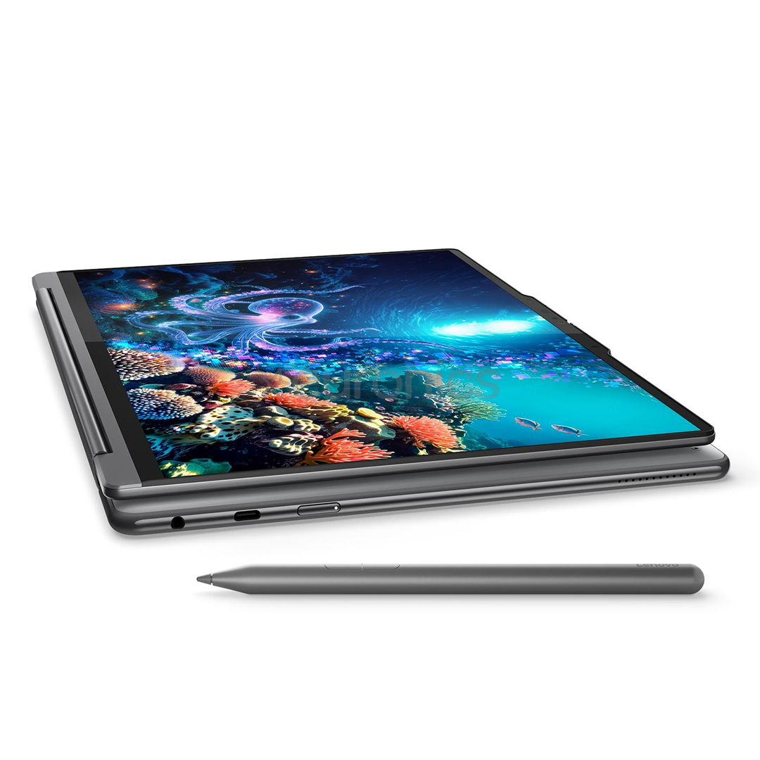 Lenovo Yoga 9 2-in-1 Gen 10 Aura Edition, 14'', WQXGA+, OLED, 120 Hz, Ultra 7, 32 GB, 1 TB, W11P, ENG, pelēka - Portatīvais dators