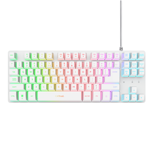 Trust GXT 833 Thado TKL, US, white - Keyboard 25894