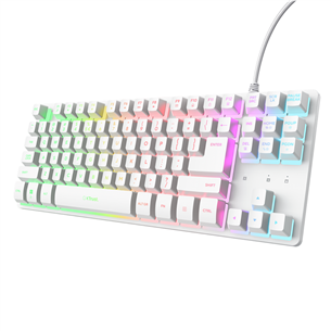 Trust GXT 833 Thado TKL, US, white - Keyboard