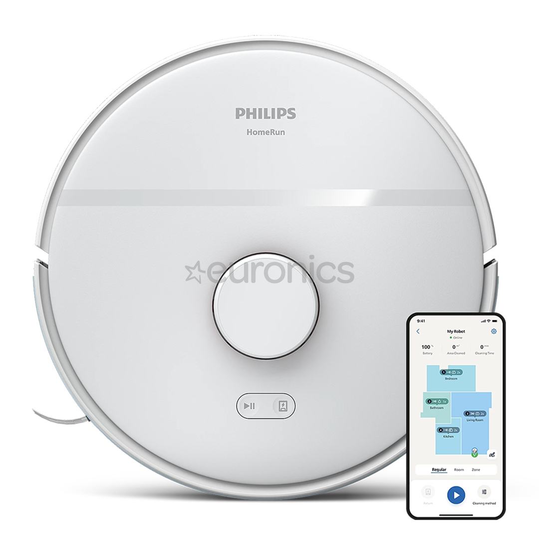 Philips 2000 Series, сухая и влажная уборка, белый - Робот-пылесос