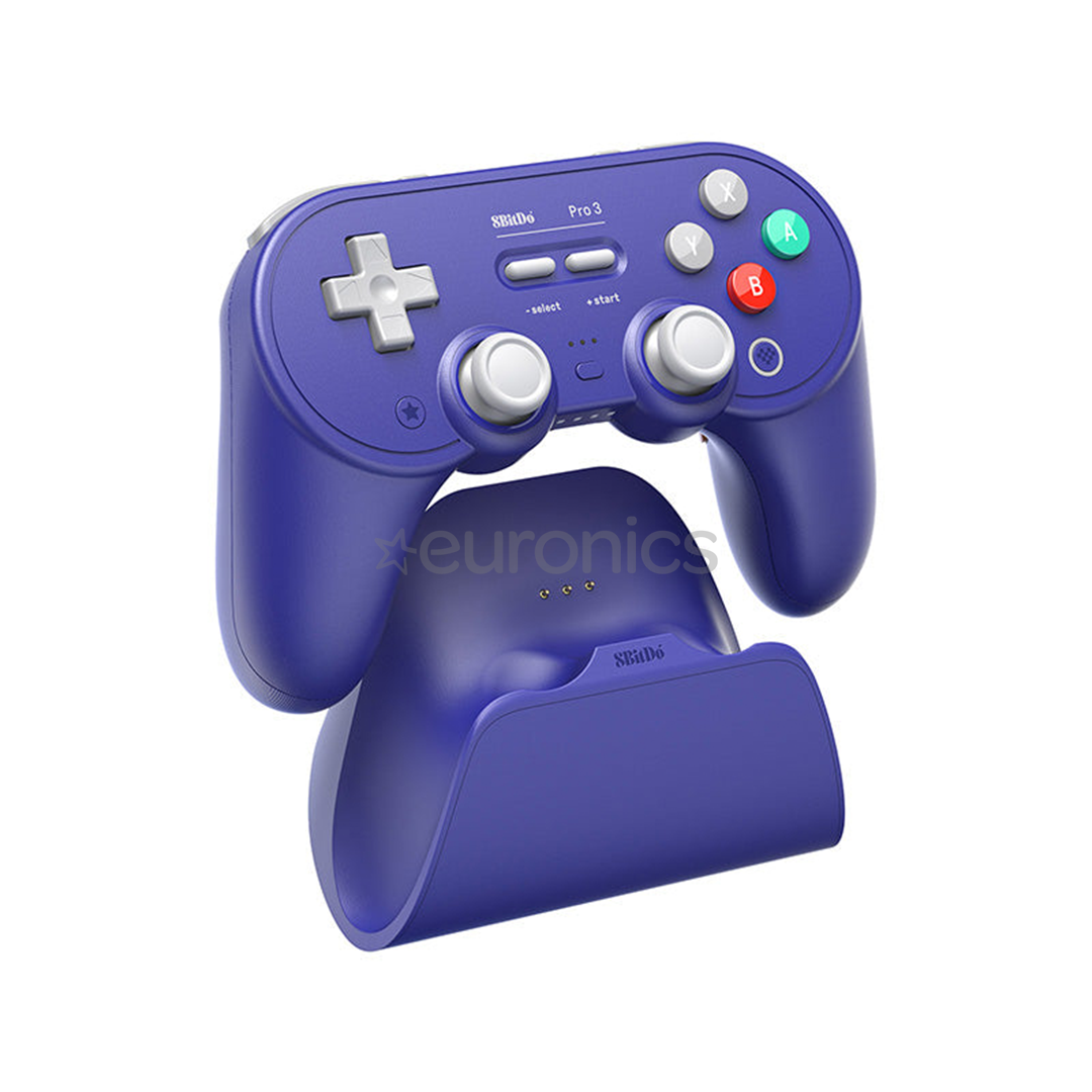8BitDo Pro 3, zila - Bezvadu kontrolieris