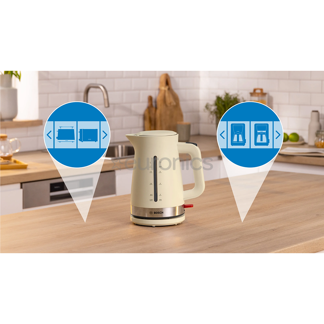Bosch MyMoment, 2400 W, 1.7 L, beige - Kettle