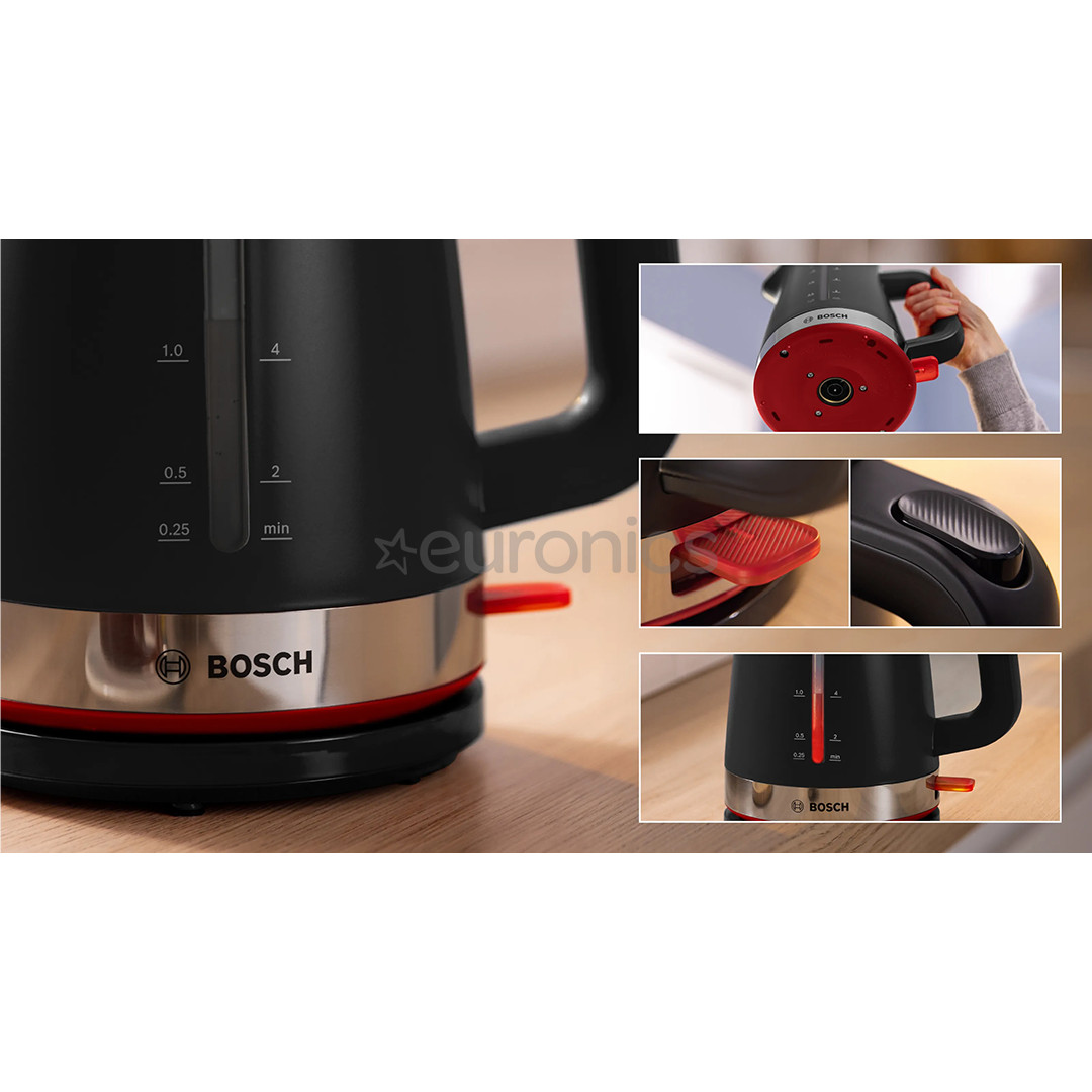 Bosch MyMoment, 2400 W, 1.7 L, black - Kettle