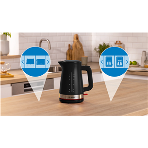 Bosch MyMoment, 2400 W, 1.7 L, black - Kettle