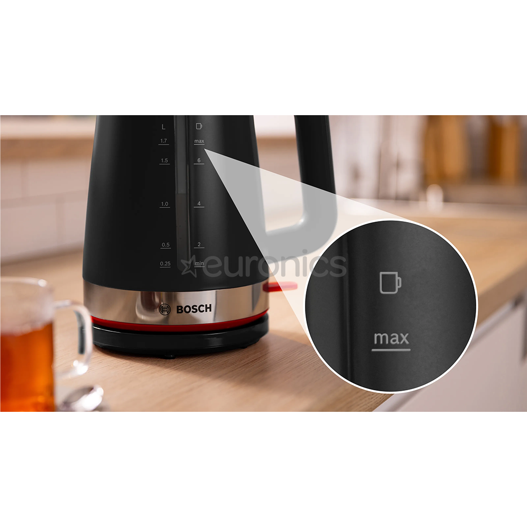 Bosch MyMoment, 2400 W, 1.7 L, black - Kettle