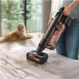 Philips 7000 Series Complete, melna/dzeltena - Bezvadu putekļu sūcējs