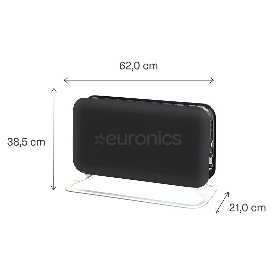 Mill, WiFi, 1200 W, black - Convection heater