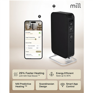 Mill Gentle Air WiFi, 1500 W, black - Oil heater