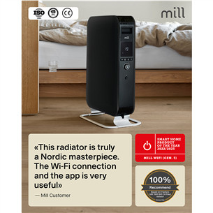 Mill Gentle Air WiFi, 1500 W, black - Oil heater