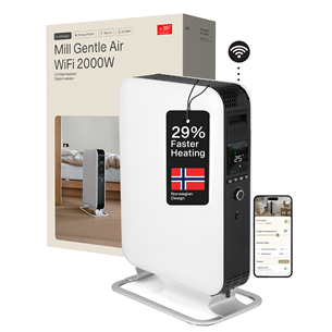 Mill Gentle Air WiFi, 2000 W, balta - Eļļas radiators