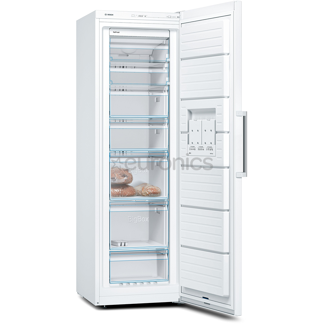 Bosch, Series 4, NoFrost, 242 л, высота 186 см, белый - Морозильник