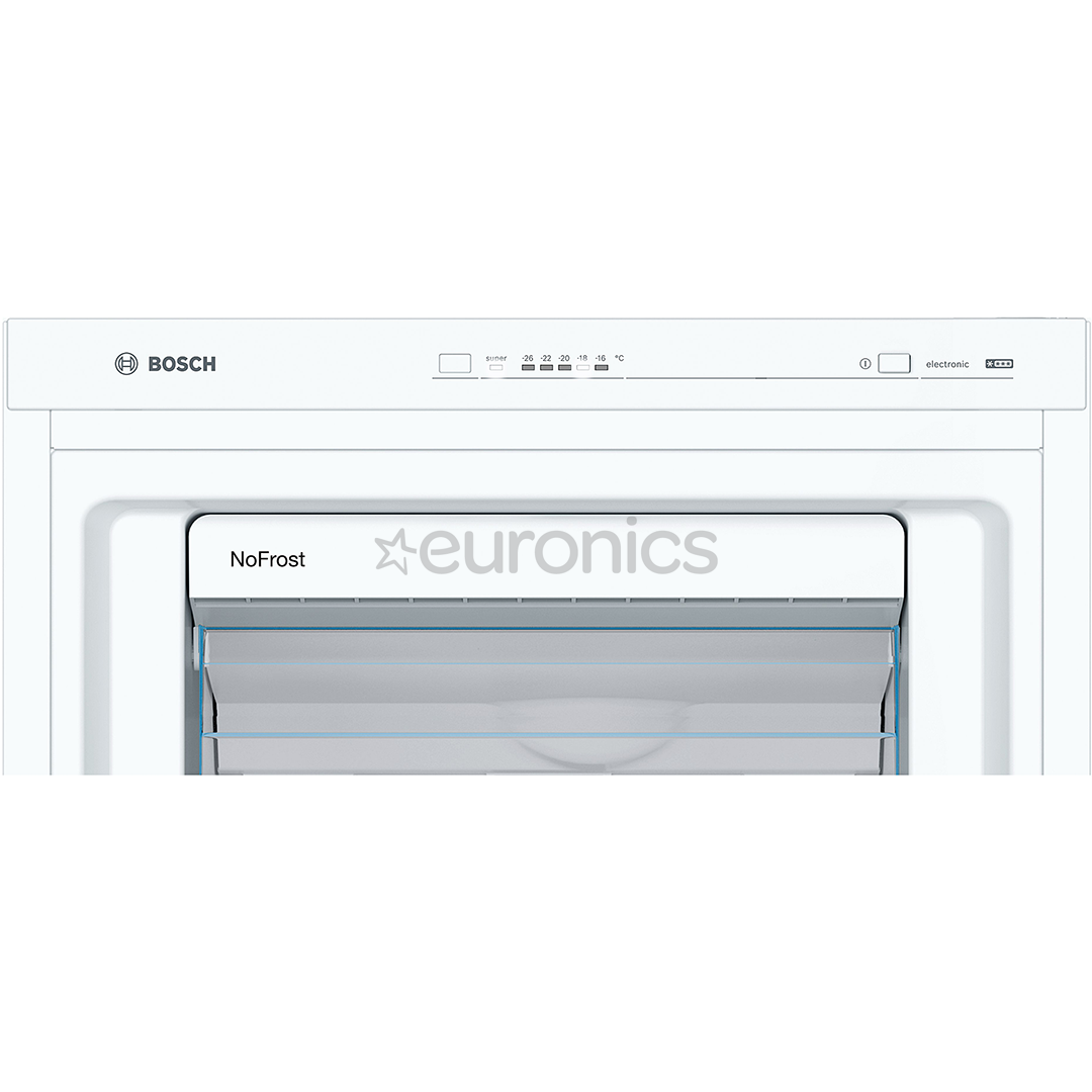 Bosch, Series 4, NoFrost, 242 л, высота 186 см, белый - Морозильник