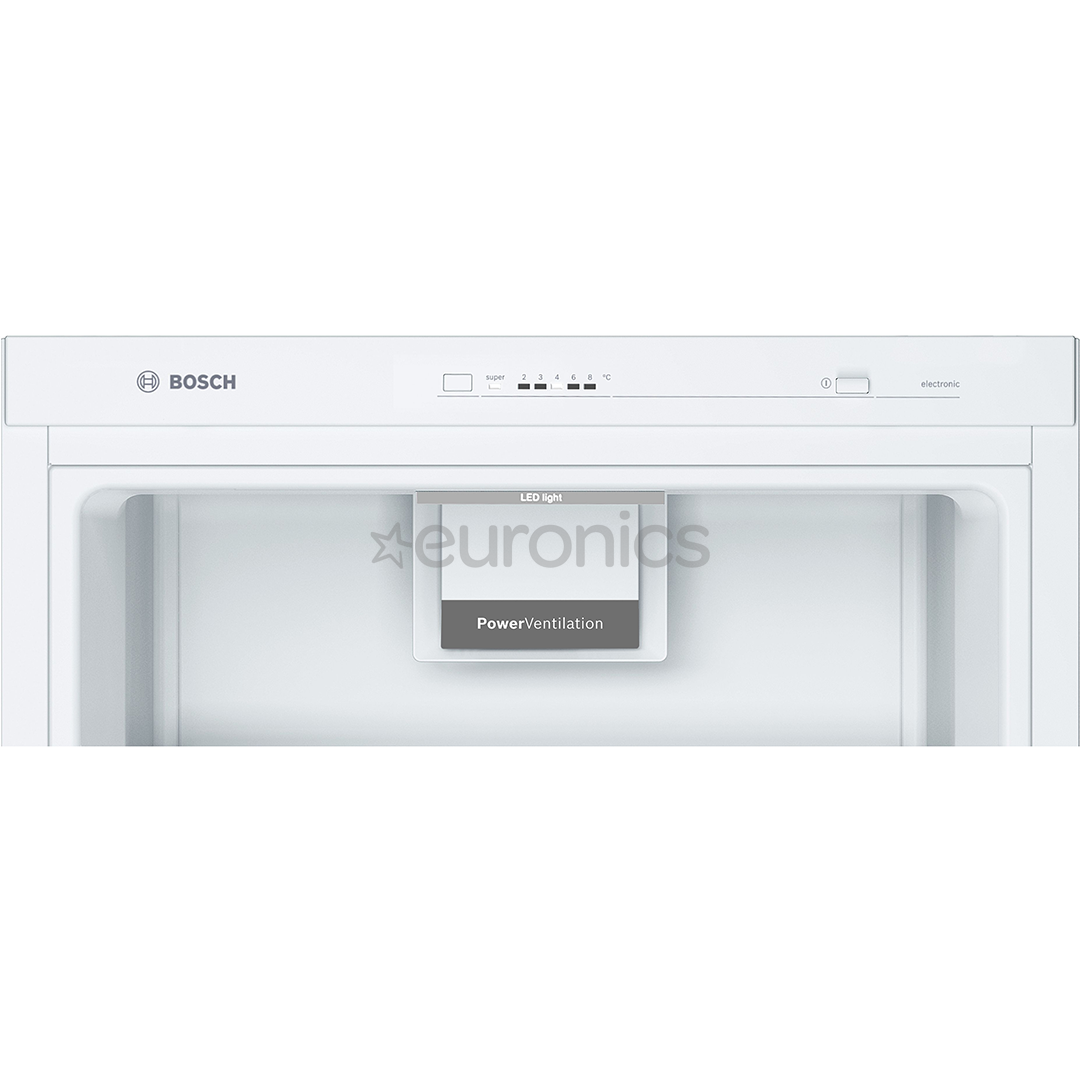 Bosch, Series 4, 346 L, augstums 186 cm, balta - Aukstuma skapis