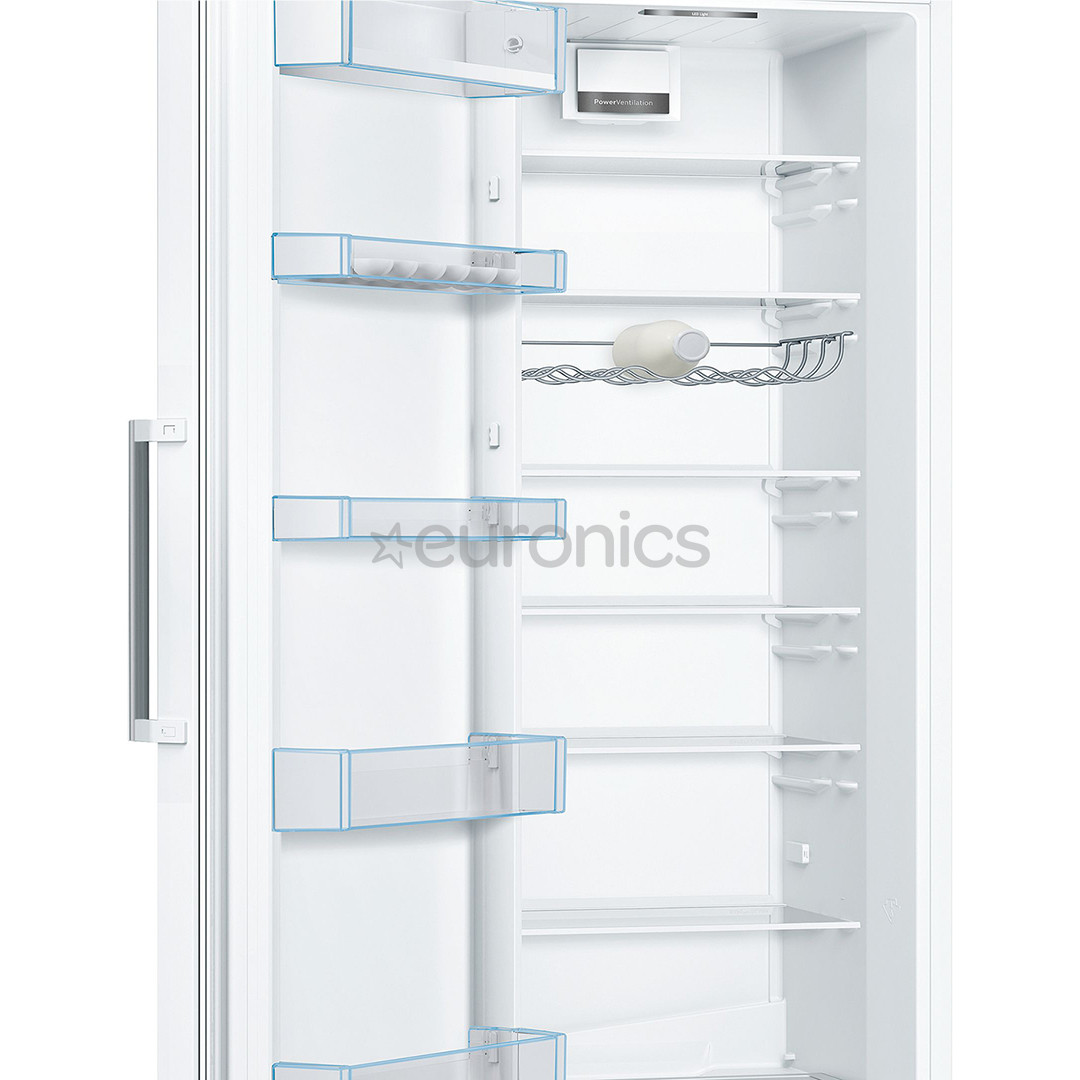 Bosch, Series 4, 346 л, высота 186 см, белый - Холодильный шкаф