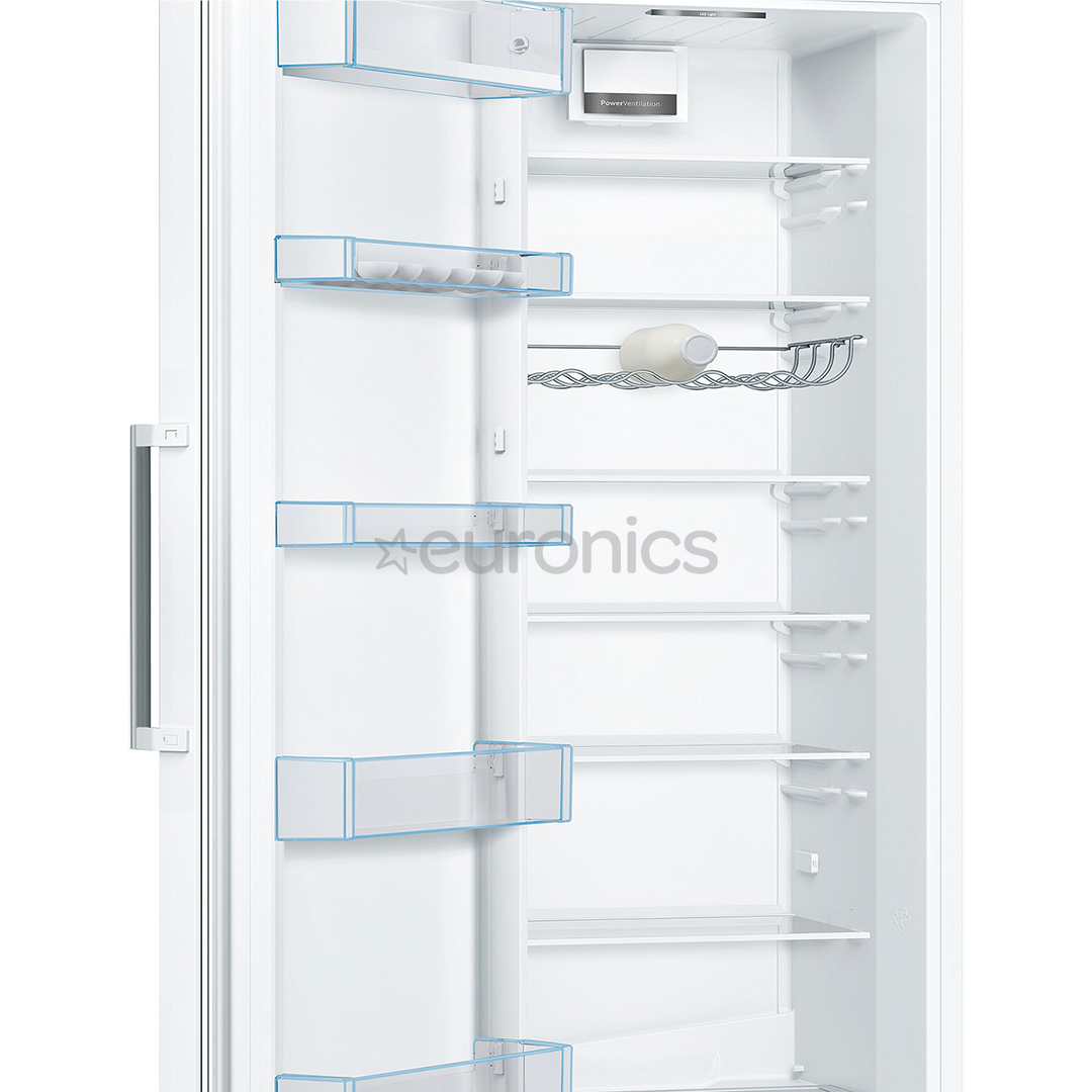 Bosch, Series 4, 346 L, augstums 186 cm, balta - Aukstuma skapis