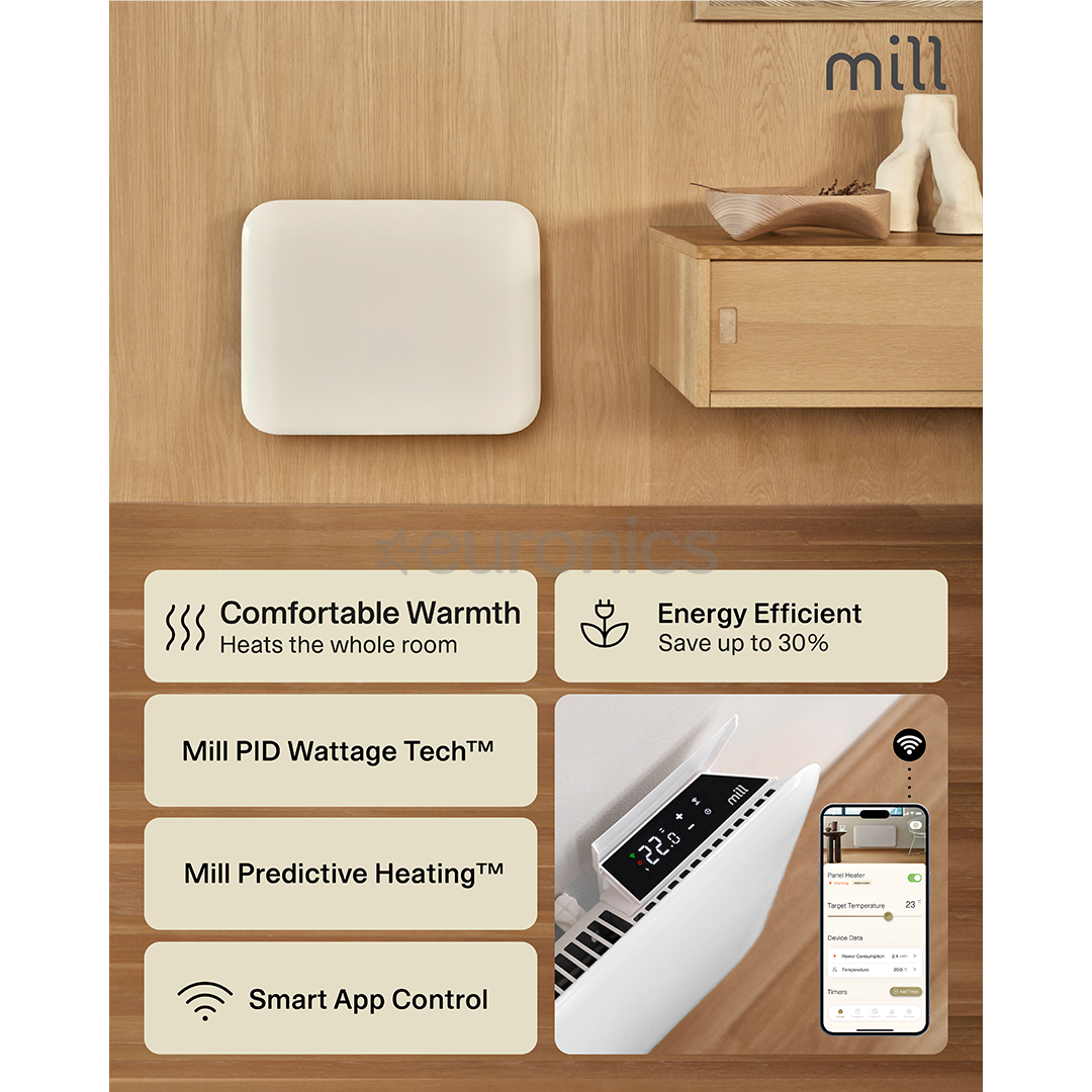 Mill Gen 4, Wi-Fi, 400 Вт, белый - Электрический радиатор