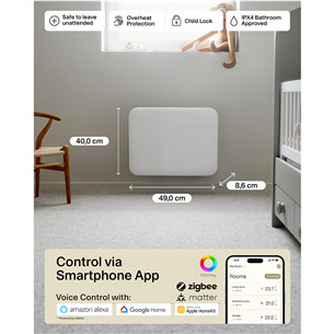 Mill Gen 4, Wi-Fi, 400 W, white - Electric radiator