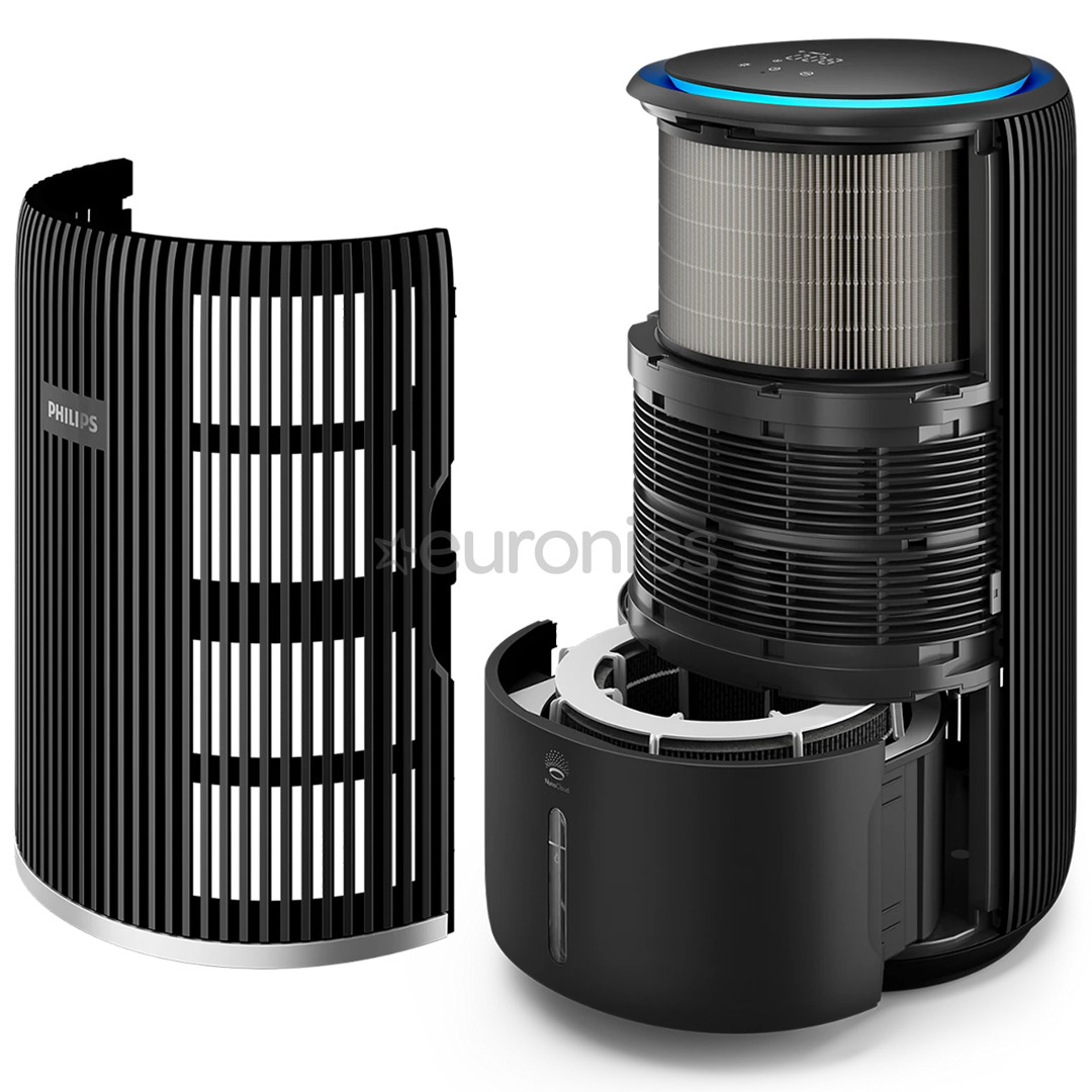 Philips PureProtect Water 3400 Series, melna - Gaisa attīrītājs un mitrinātājs