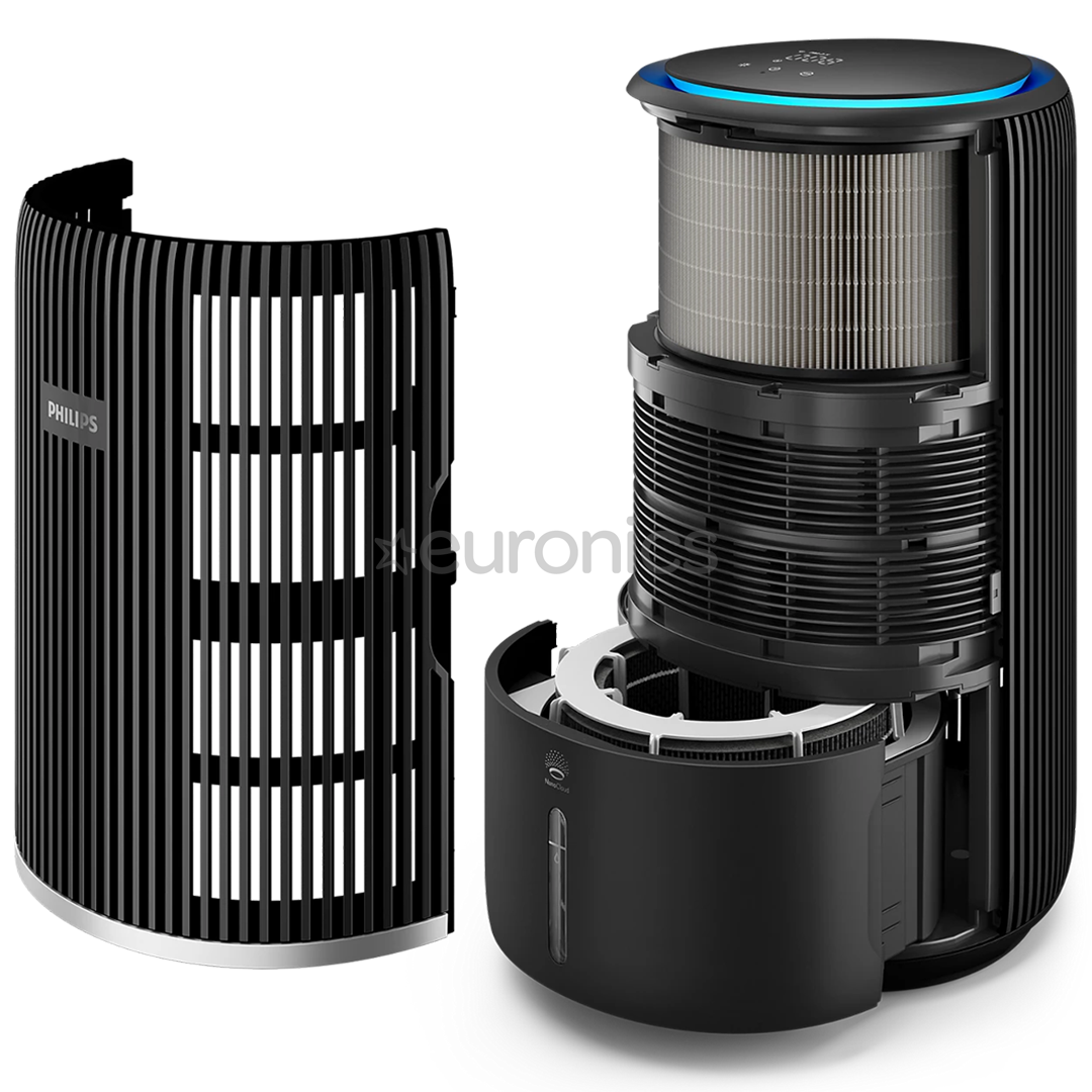 Philips PureProtect Water 3400 Series, black - 2-in-1 Air Purifier and Humidifier