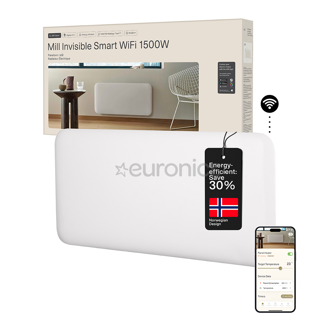 Mill Gen 4, Wi-Fi, 1500 Вт, белый - Электрический радиатор