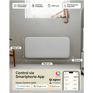 Mill Gen 4, Wi-Fi, 1500 W, white - Electric radiator