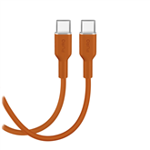 Puro Soft, USB-C / USB-C, 1,5 m, oranža - Vads