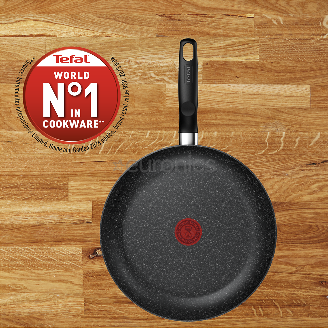 Tefal Dark Essential, 24/28 см, черный - Комплект сковородок
