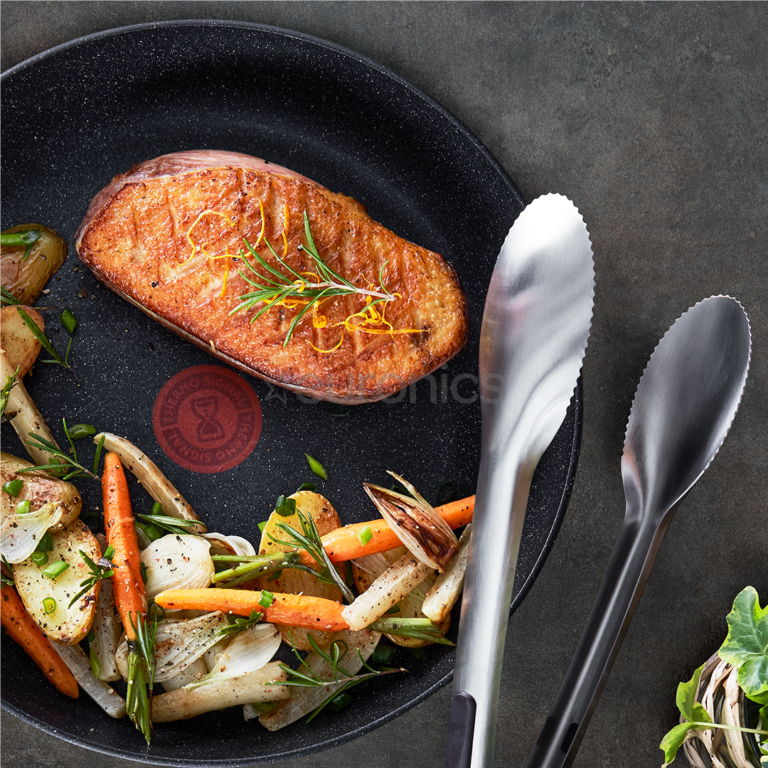 Tefal Dark Essential, 24/28 см, черный - Комплект сковородок