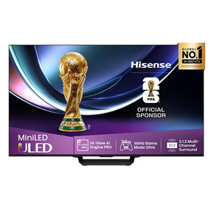 Hisense U7Q PRO, 85'', 4K UHD, ULED, Mini LED, melna - Televizors 85U7QPRO