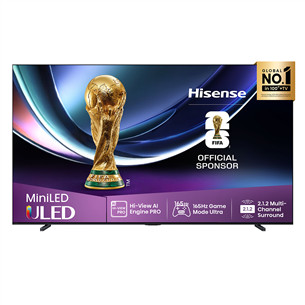 Hisense U7Q PRO, 100'', 4K UHD, ULED, Mini LED, melna - Televizors