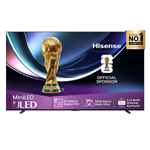 Hisense U7Q PRO, 100'', 4K UHD, ULED, Mini LED, черный - Телевизор 100U7QPRO