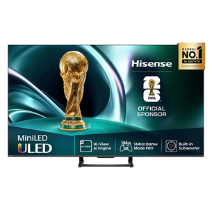 Hisense U7Q, 55'', 4K UHD, Mini LED, черный - Телевизор 55U7Q